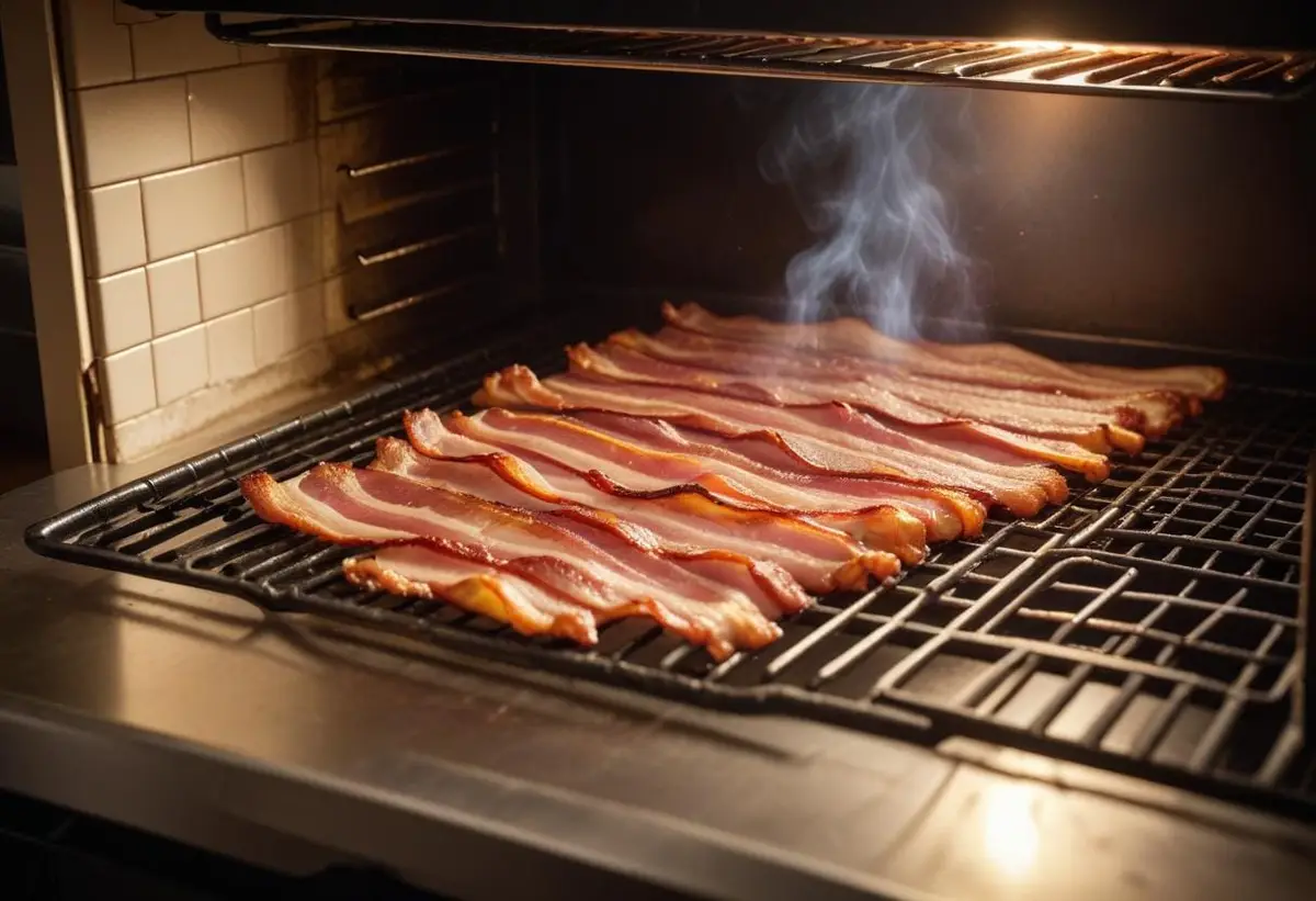 Bacon i ugn illustration