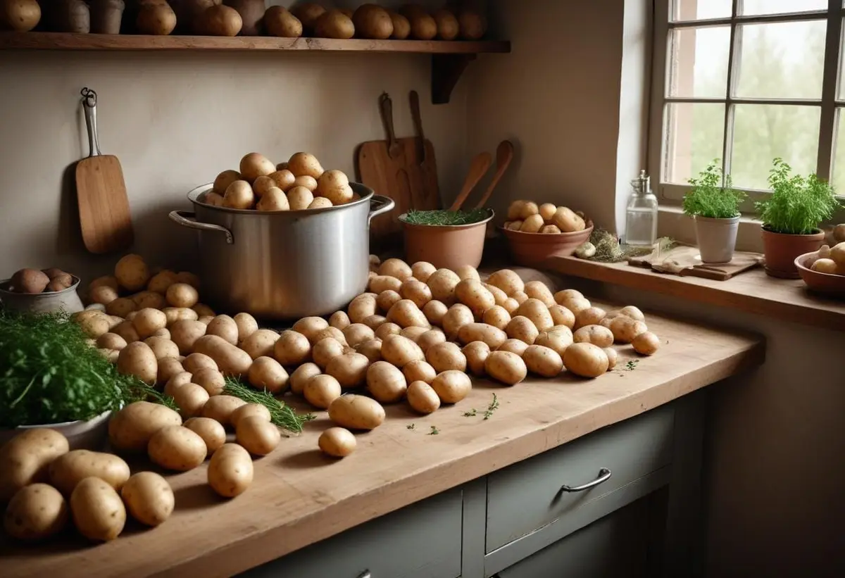 Här är ett enkelt och roligt sätt att koka potatis illustration