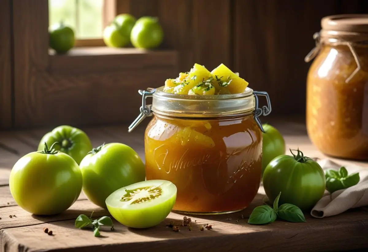 Marmelad av gröna tomater – en spännande smakupplevelse! illustration