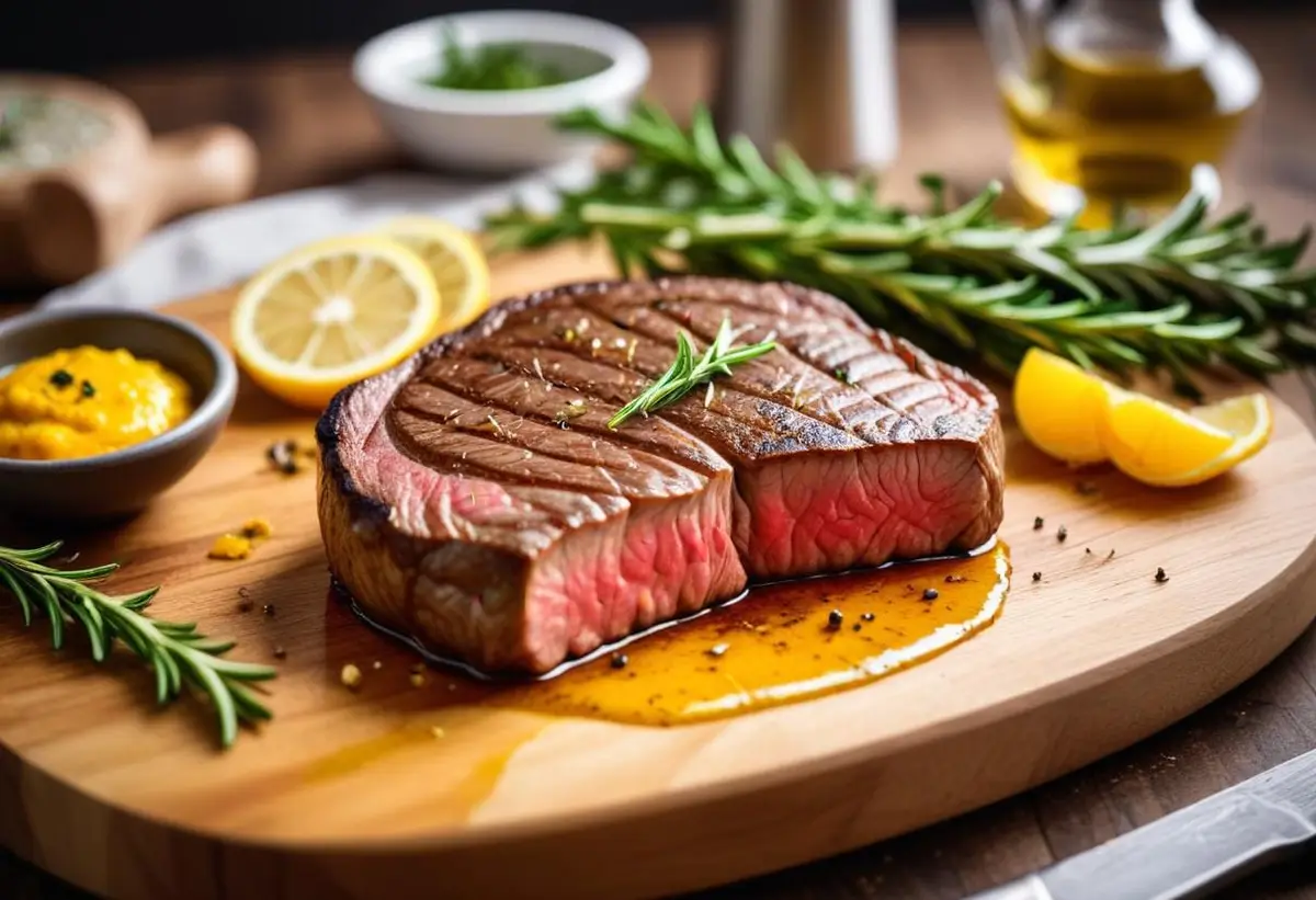 Saffransdoftande sous vide entrecote som imponerar illustration